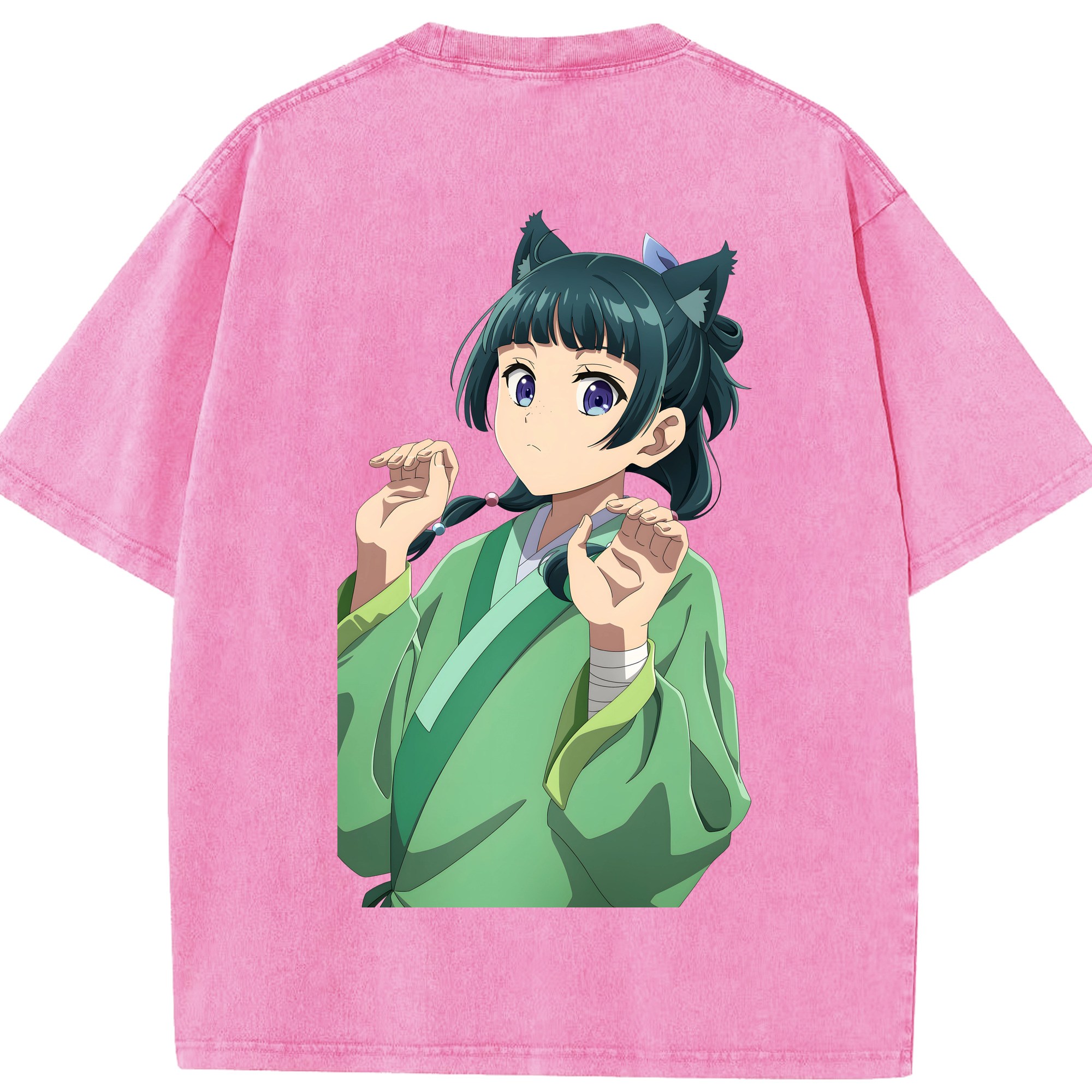 （画像用） 薬屋のひとりごと The Apothecary Diaries 綿100% ヴィンテージ風 半袖Tシャツ（背面プリント）